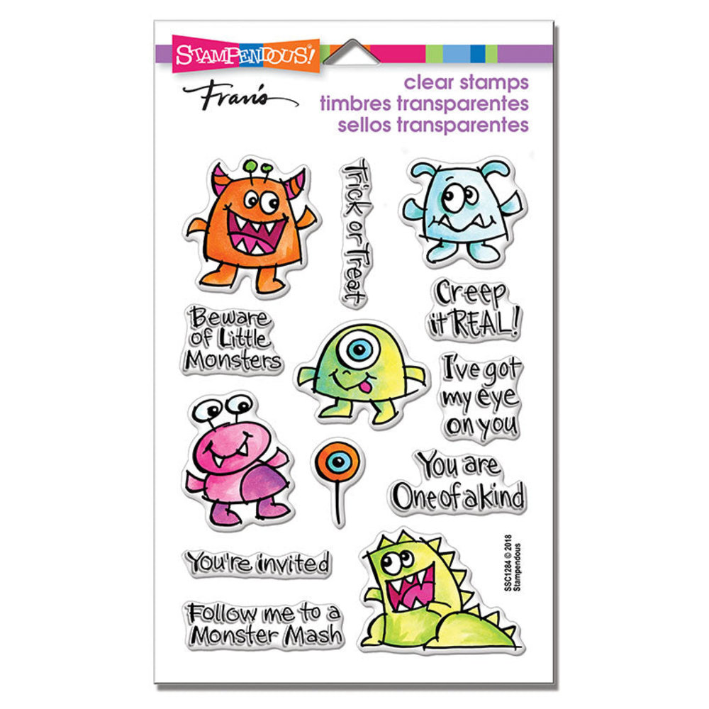 Stampendous Little Monsters Perfectly Clear Stamps (SSC1284) (OUTLET) Stampendous Little Monsters Perfectly Clear Stamps (SSC1284) (OUTLET)