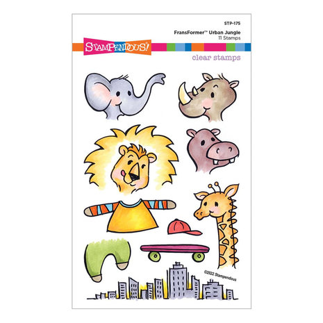 Stampendous Urban Jungle FransFormer Clear Stamps (STP-175) (OUTLET) Stampendous Urban Jungle FransFormer Clear Stamps (STP-175) (OUTLET)