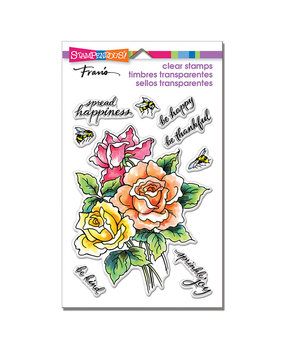 Stampendous Roses Be Happy Perfectly Clear Stamps (SSC1301) (OUTLET)