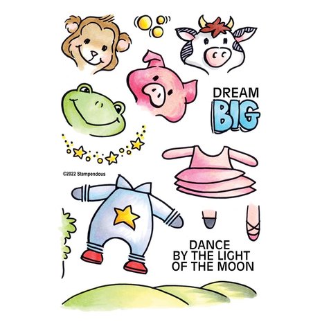 Stampendous Moon Dance FransFormer Clear Stamps (STP-176) (OUTLET)