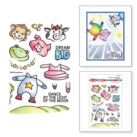 Stampendous Moon Dance FransFormer Clear Stamps (STP-176) (OUTLET)