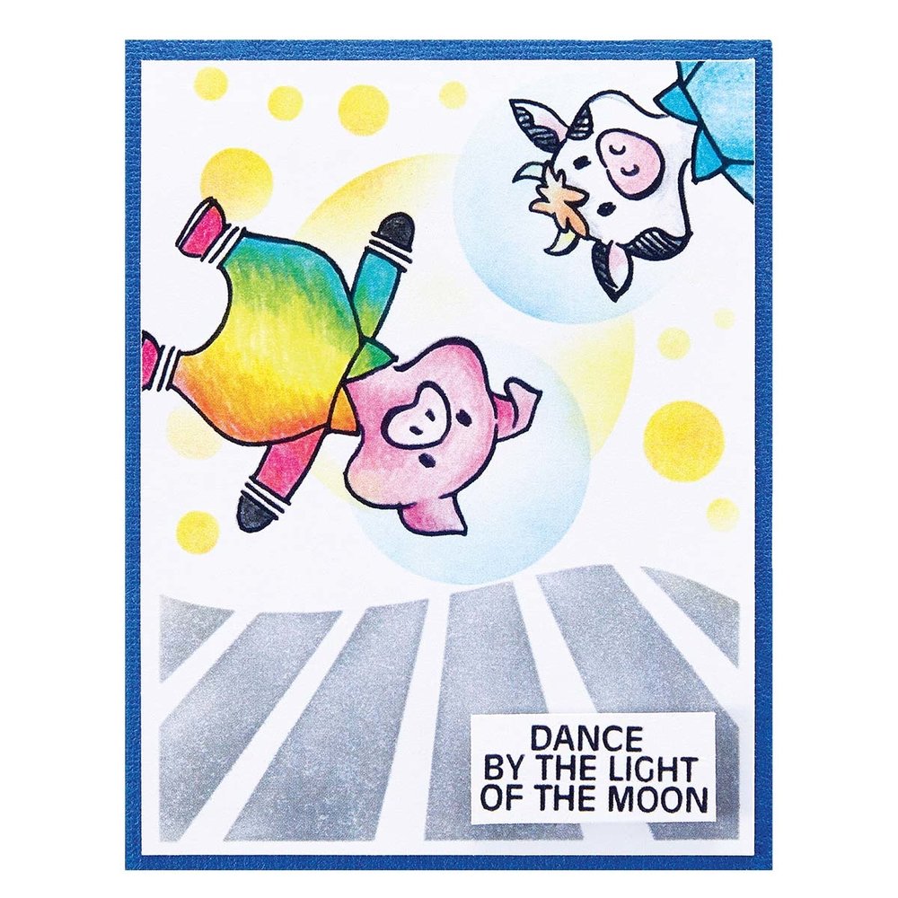 Stampendous Moon Dance FransFormer Clear Stamps (STP-176) (OUTLET)