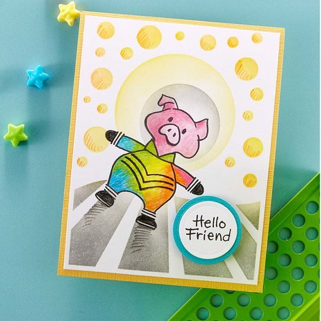 Stampendous Moon Dance FransFormer Clear Stamps (STP-176) (OUTLET)