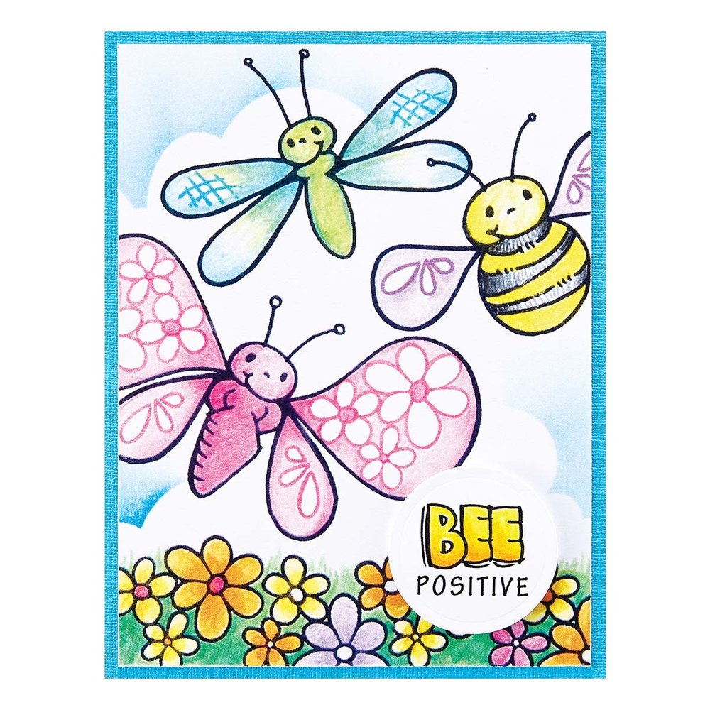 Stampendous Bees FransFormer Clear Stamps (STP-174) (OUTLET)