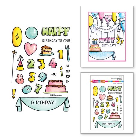 Stampendous Birthday FransFormer Clear Stamps (STP-172) (OUTLET) Stampendous Birthday FransFormer Clear Stamps (STP-172) (OUTLET)