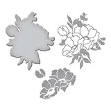 Spellbinders Anemones Etched Dies (S4-1246) (DISCONTINUED)