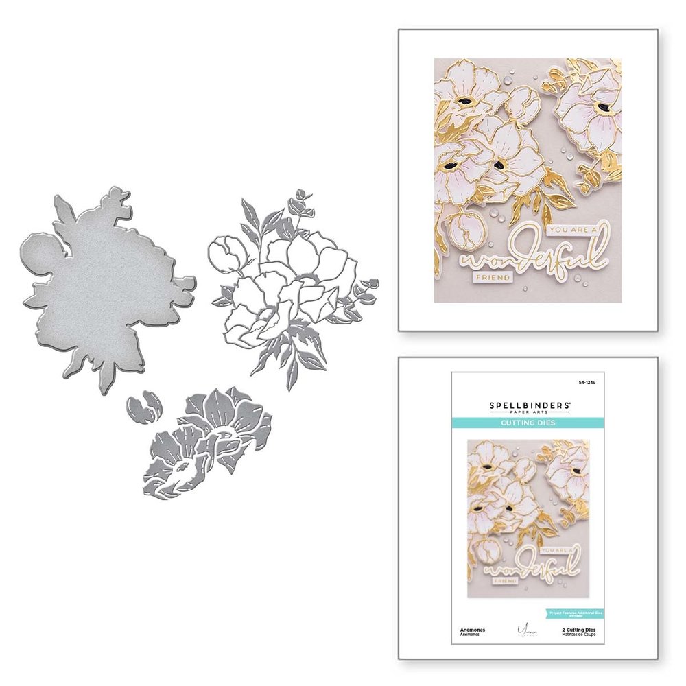 Spellbinders Anemones Etched Dies (S4-1246) (DISCONTINUED) Spellbinders Anemones Etched Dies (S4-1246) (DISCONTINUED)