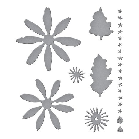 Spellbinders Gerber Daisy and Ladybugs Etched Dies (S5-531)