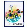 Spellbinders Umbrella Bloom Etched Dies (S5-554) (DISCONTINUED)
