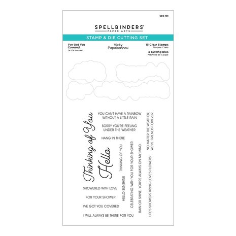 Spellbinders I've Got You Covered Clear Stamp & Die Set (SDS-181) (OUTLET) Spellbinders I've Got You Covered Clear Stamp & Die Set (SDS-181) (OUTLET)