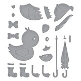 Spellbinders Duck with Umbrella Etched Dies (S4-1261)