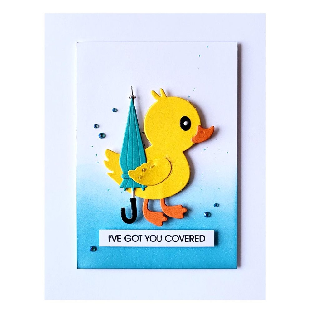 Spellbinders Duck with Umbrella Etched Dies (S4-1261) Spellbinders Duck with Umbrella Etched Dies (S4-1261)