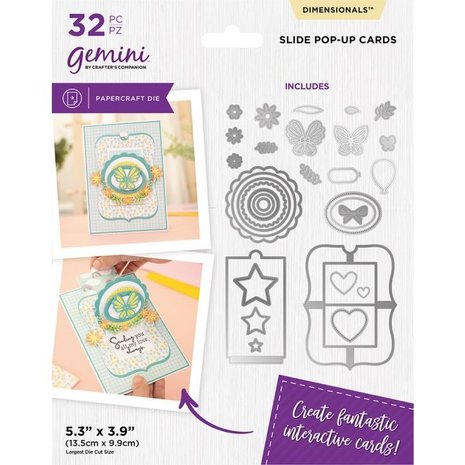 Gemini Slide Pop-Up Cards Dimensionals Dies (GEM-MD-DIM-SPUC) (DISCONTINUED) Gemini Slide Pop-Up Cards Dimensionals Dies (GEM-MD-DIM-SPUC) (DISCONTINUED)