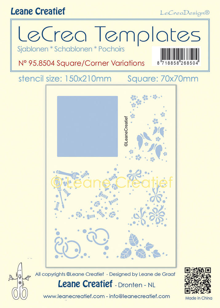 Leane Creatief LeCrea Templates Square-Corner Variations (95.8504) (DISCONTINUED)