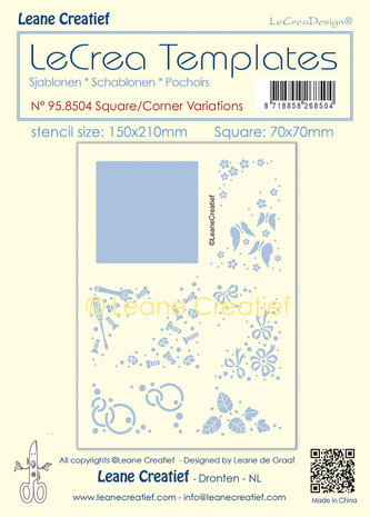 Leane Creatief LeCrea Templates Square-Corner Variations (95.8504) (DISCONTINUED)