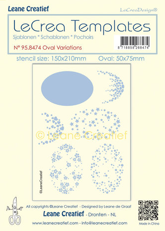 Leane Creatief LeCrea Templates Oval Variations (95.8474) (DISCONTINUED) Leane Creatief LeCrea Templates Oval Variations (95.8474) (DISCONTINUED)