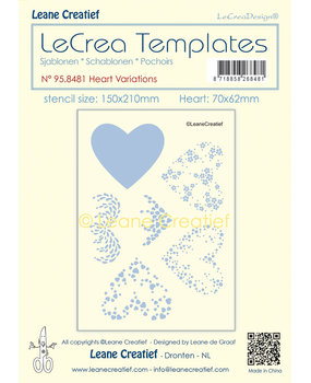 Leane Creatief LeCrea Templates Heart Variations (95.8481) (DISCONTINUED)