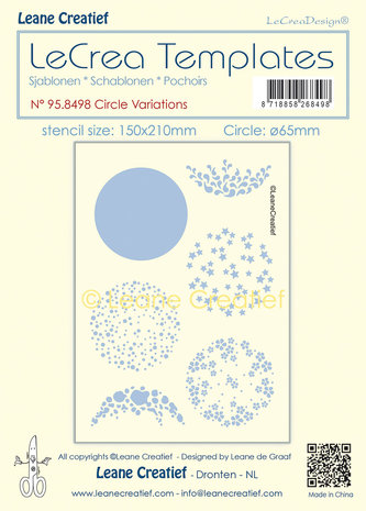 Leane Creatief LeCrea Templates Circle Variations (95.8498) (DISCONTINUED) Leane Creatief LeCrea Templates Circle Variations (95.8498) (DISCONTINUED)