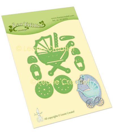 Leane Creatief Baby Carriage Cut & Emboss Dies (45.8443) (DISCONTINUED)