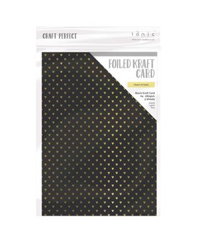 Tonic Craft Perfect Foiled Kraft Card A4 Heart of Gold (9352e) (DISCONTINUED)