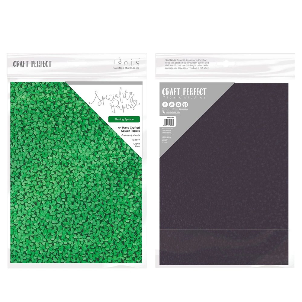 Tonic Craft Perfect Speciality Paper A4 Shining Spruce (9892e) (DISCONTINUED) Tonic Craft Perfect Speciality Paper A4 Shining Spruce (9892e) (DISCONTINUED)