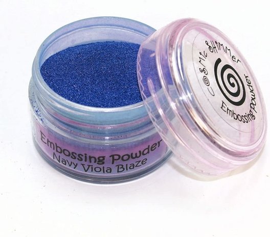 Cosmic Shimmer Blaze Embossing Powder Navy Viola 20ml (CSEPNAVY) (OUTLET)