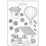 Stamperia Create Happiness Welcome Home Soft Mould A5 House (K3PTA5640) (DISCONTINUED)