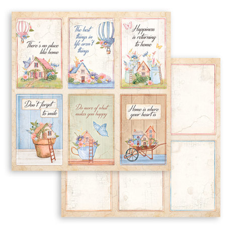 Stamperia Create Happiness Welcome Home 6 Cards 12x12 Inch Paper Sheets (10pcs) (SBB914) (DISCONTINUED) Stamperia Create Happiness Welcome Home 6 Cards 12x12 Inch Paper Sheets (10pcs) (SBB914) (DISCONTINUED)