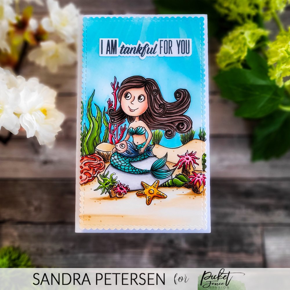 Picket Fence Studios We are a Fishy Lot 4x4 Inch Clear Stamps (OC-127) (OUTLET)