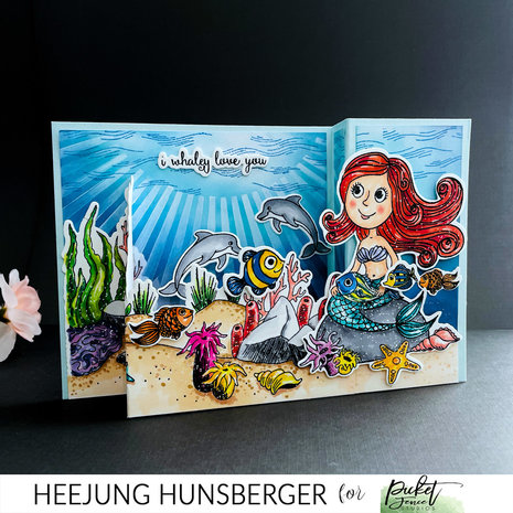 Picket Fence Studios We are a Fishy Lot 4x4 Inch Clear Stamps (OC-127) (OUTLET)