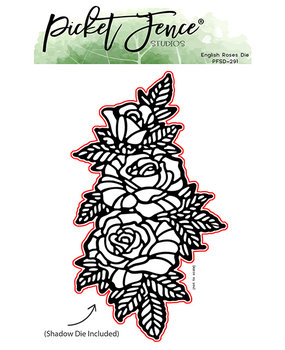 Picket Fence Studios English Roses 4x6 Inch Metal Dies (PFSD-291) (OUTLET)