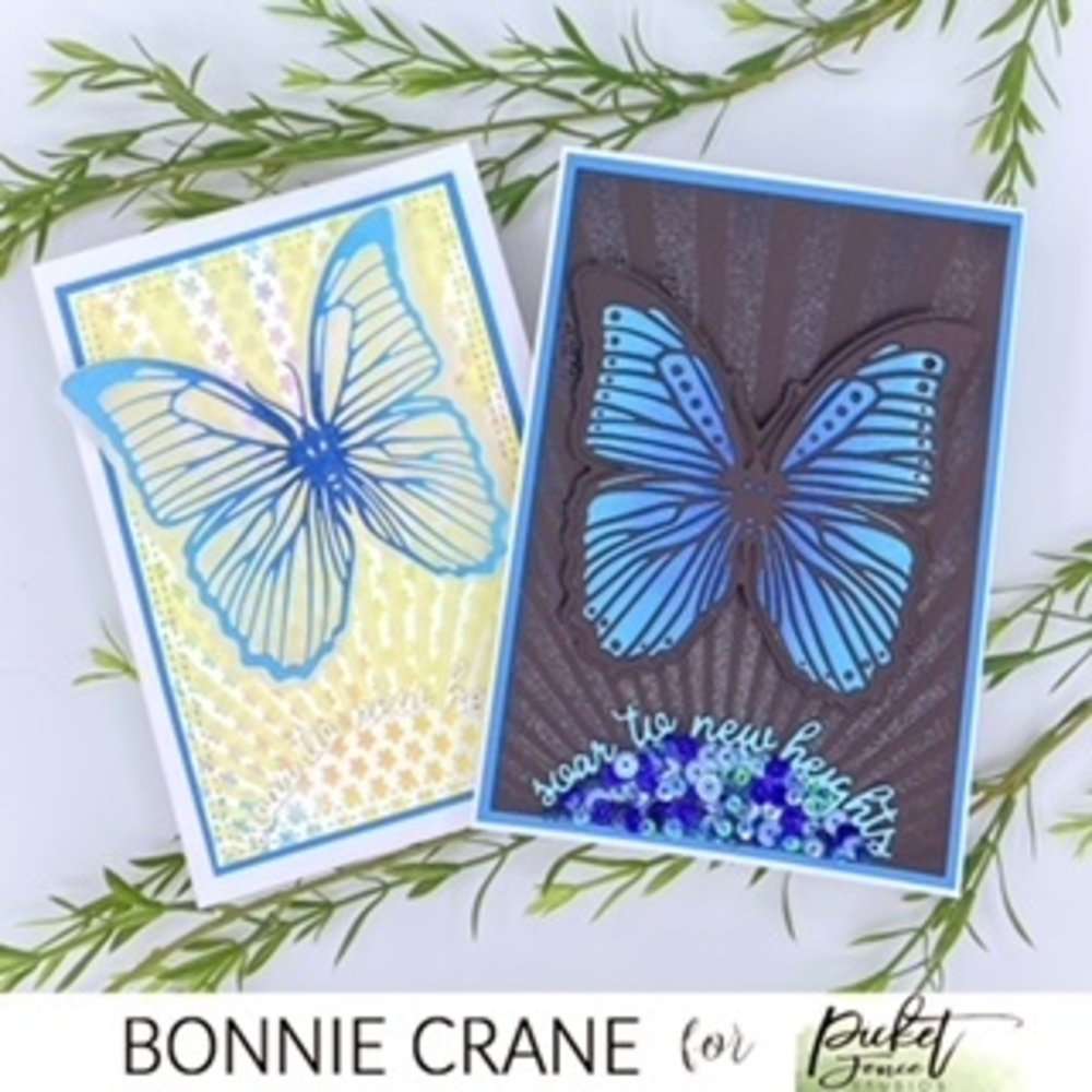 Picket Fence Studios Soar Butterfly 4x6 Inch Metal Die (PFSD-262) (OUTLET)