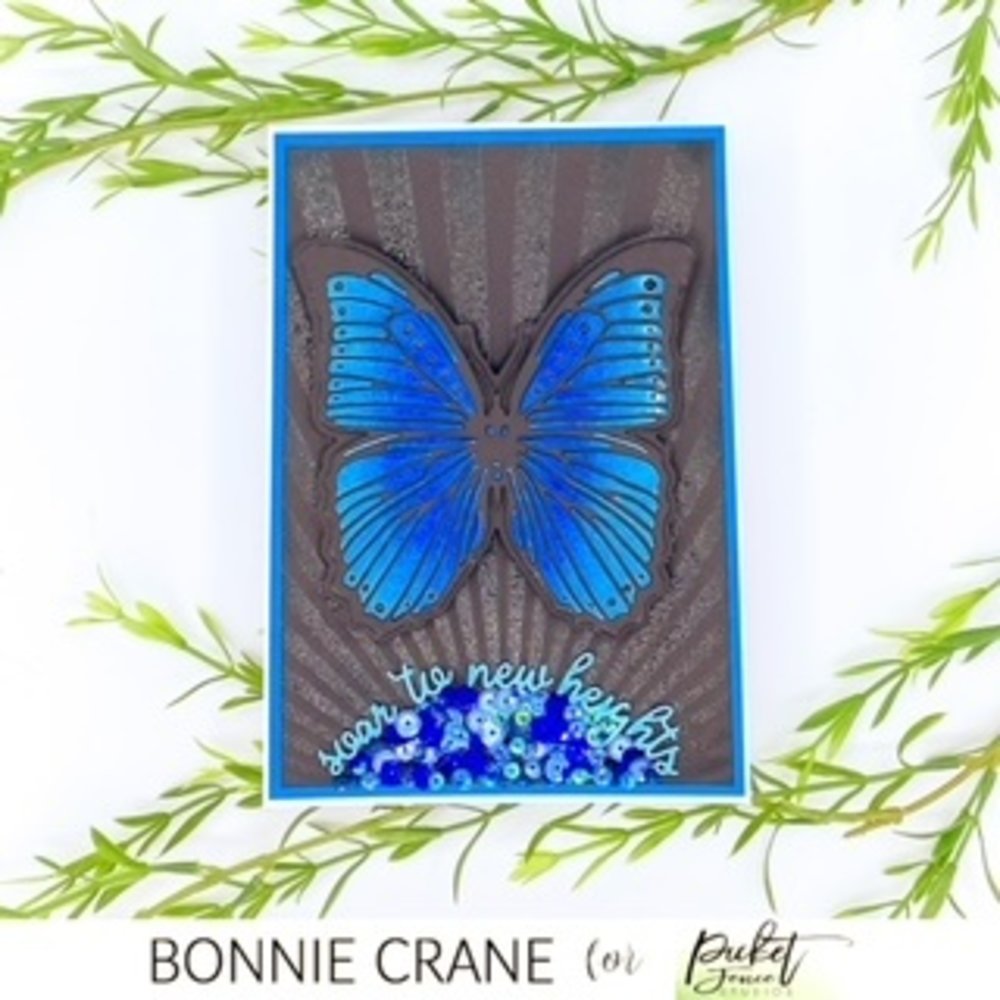 Picket Fence Studios Soar Butterfly 4x6 Inch Metal Die (PFSD-262) (OUTLET)