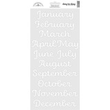 Doodlebug Design Day to Day Calendar Months Stickers (8060) (DISCONTINUED)