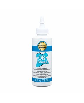 Aleene's OK To Wash-It Permanent Fabric Adhesive 4 fl oz  (15633) Aleene's OK To Wash-It Permanent Fabric Adhesive 4 fl oz  (15633)