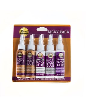 Aleene's Tacky Pack Original/Clear Gel/Fast Grab/Quick Dry 5x0.66 fl oz (25115)