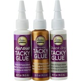 Aleene's Tacky Pack Original/Fast Grab/Quick Dry 3x0.66 fl oz (25803)