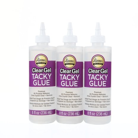 Aleene's Clear Gel Tacky Glue 3x8 fl oz (37226) (DISCONTINUED) Aleene's Clear Gel Tacky Glue 3x8 fl oz (37226) (DISCONTINUED)