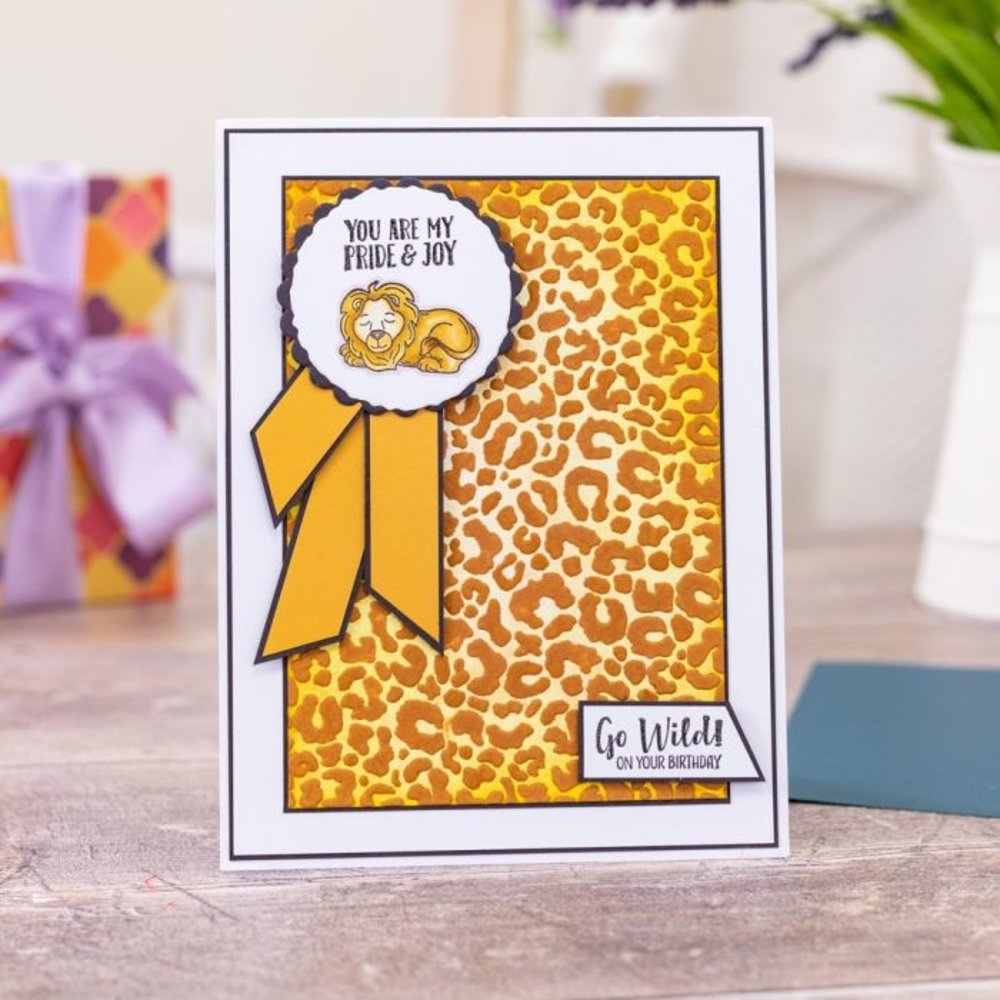 Gemini Textured Leopard Print 2D Embossing Folder (GEM-EF5-LEOPRIN) (DISCONTINUED) Gemini Textured Leopard Print 2D Embossing Folder (GEM-EF5-LEOPRIN) (DISCONTINUED)