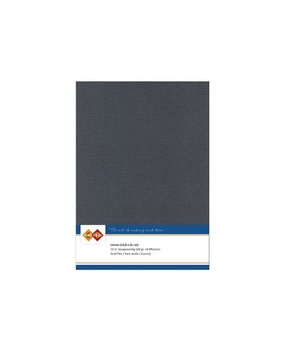 Card Deco Linen Cardstock A5 Dark Grey (10pcs) (LKK-A536)
