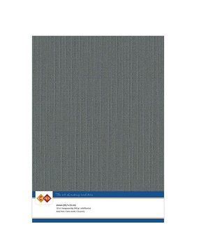 Card Deco Linen Cardstock A4 Dark Grey (10pcs) (LKK-A436)