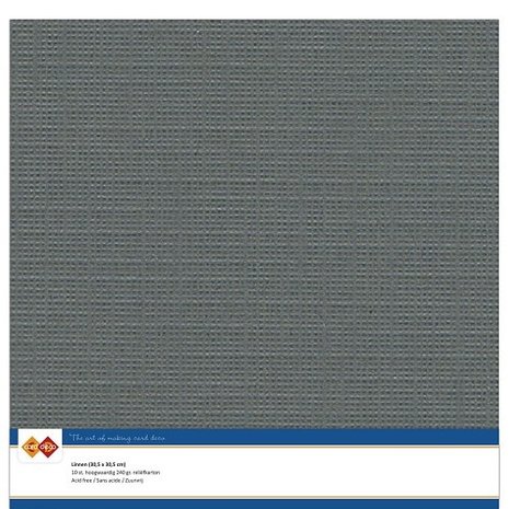 Card Deco Linen Cardstock 30,5x30,5 cm Dark Grey (10pcs) (LKK-SC36) Card Deco Linen Cardstock 30,5x30,5 cm Dark Grey (10pcs) (LKK-SC36)