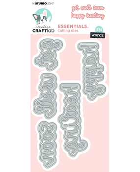 Creative Craftlab Essentials Cutting Dies Wordz Get Well (EN) (CCL-ES-CD479) (OUTLET)