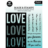 Studio Light Love Sentiments Essentials Mask & Stamp (SL-ES-MST01) (OUTLET)