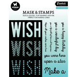 Studio Light Wish Sentiments Essentials Mask & Stamp (SL-ES-MST03) (OUTLET)