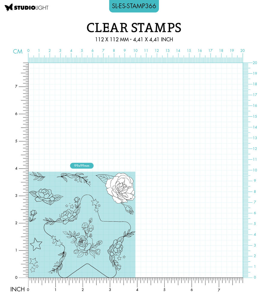 Studio Light Small Star Essentials Clear Stamps (SL-ES-STAMP366) (OUTLET)