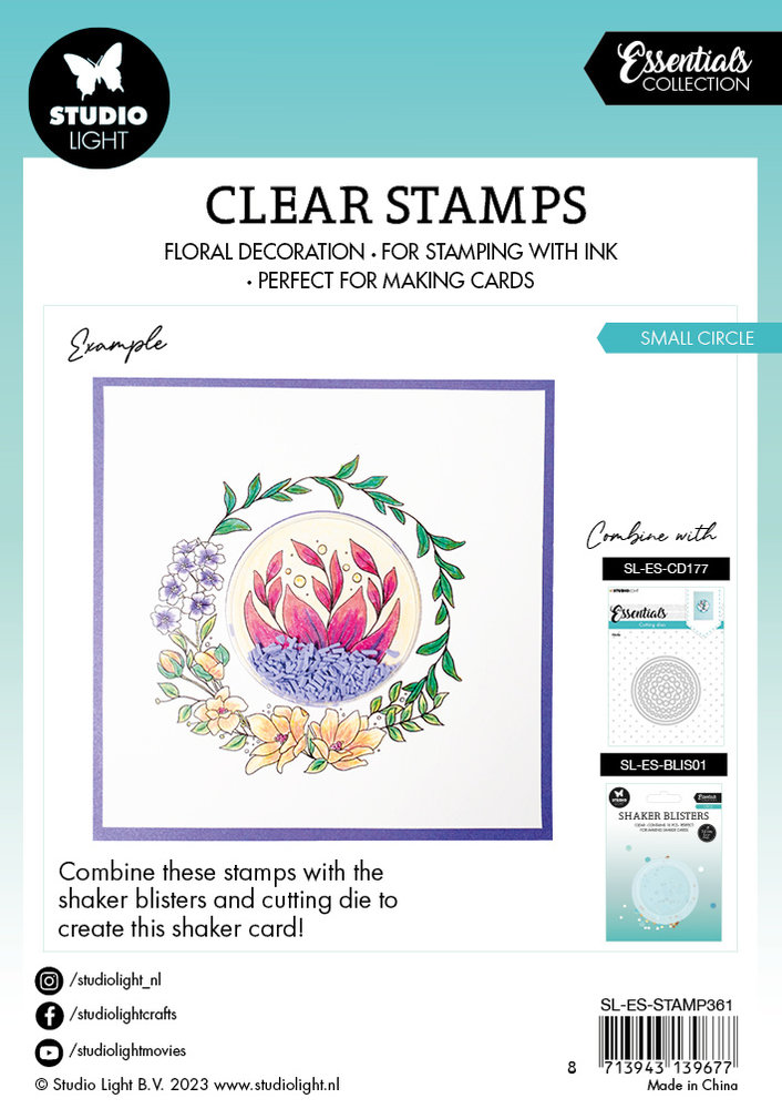 Studio Light Small Circle Essentials Clear Stamps (SL-ES-STAMP361) (OUTLET)
