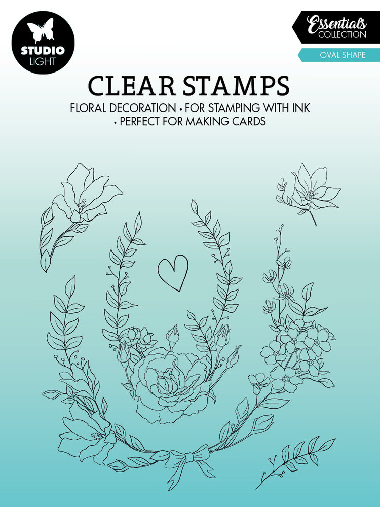 Studio Light Oval Shape Essentials Clear Stamps (SL-ES-STAMP363) (OUTLET)