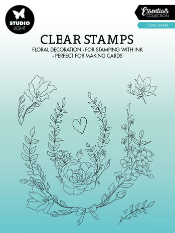 Studio Light Oval Shape Essentials Clear Stamps (SL-ES-STAMP363) (OUTLET)