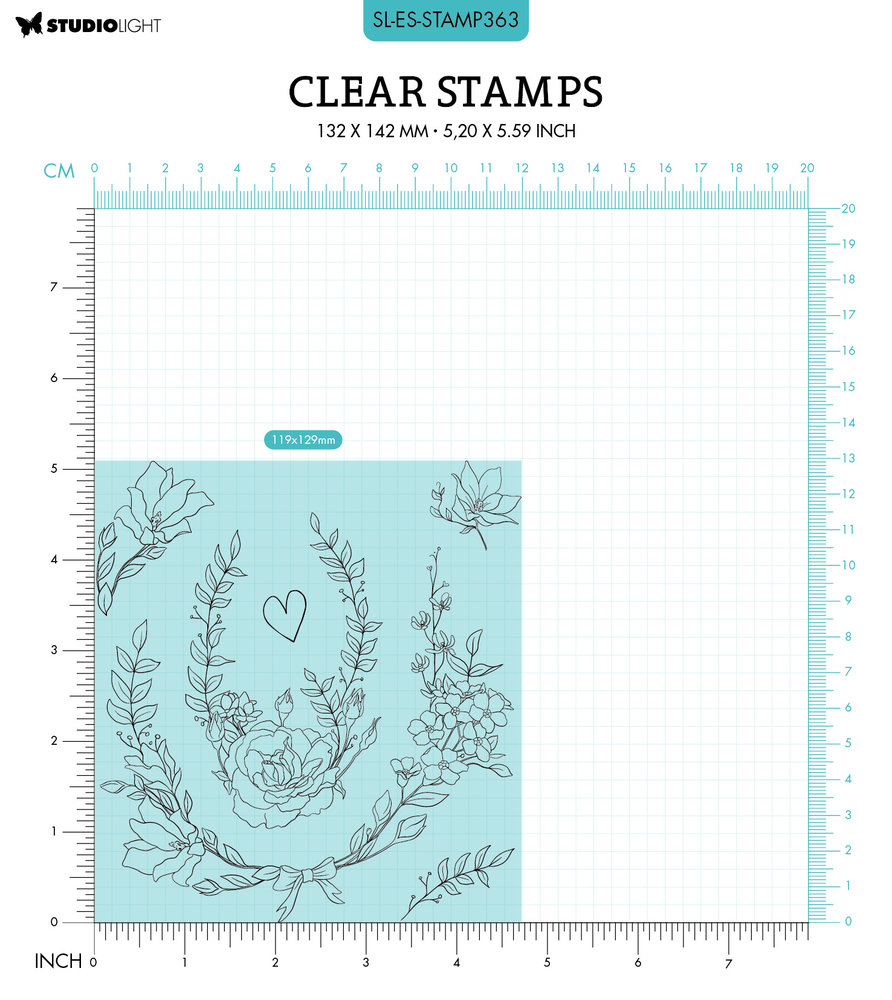 Studio Light Oval Shape Essentials Clear Stamps (SL-ES-STAMP363) (OUTLET)